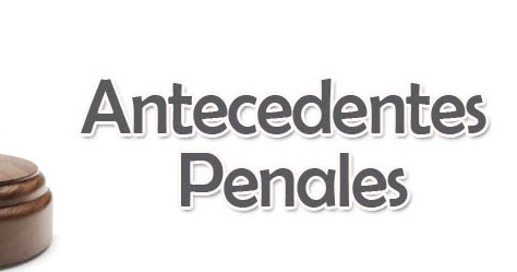 CANCELACIÓN ANTECEDENTES PENALES
